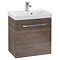 Villeroy and Boch Avento Arizona Oak 550mm Wall Hung 1-Drawer Vanity Unit Large Image