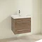 Villeroy and Boch Avento Arizona Oak 600mm Wall Hung 2-Drawer Vanity Unit  Profile Large Image