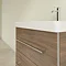 Villeroy and Boch Avento Arizona Oak 650mm Wall Hung 2-Drawer Vanity Unit In Bathroom Large Image