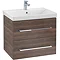 Villeroy and Boch Avento Arizona Oak 650mm Wall Hung 2-Drawer Vanity Unit Large Image