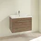 Villeroy and Boch Avento Arizona Oak 800mm Wall Hung 2-Drawer Vanity Unit Profile Large Image
