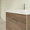 Villeroy and Boch Avento Arizona Oak 800mm Wall Hung 2-Drawer Vanity Unit In Bathroom Large Image