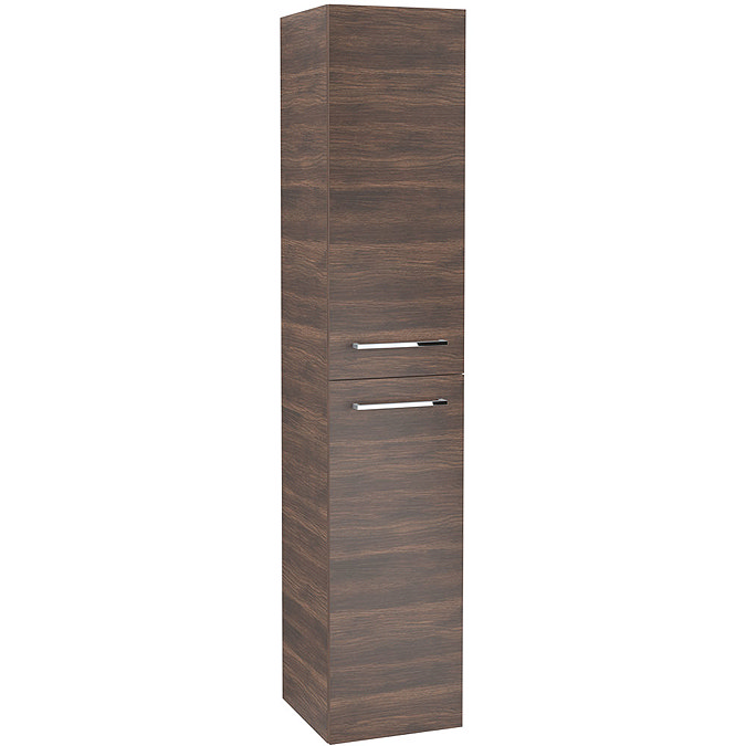 Villeroy and Boch Avento Arizona Oak Wall Hung Tall Cabinet Large Image