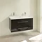 Villeroy and Boch Avento Crystal Black 1000mm Wall Hung 2-Drawer Double Vanity Unit  Profile Large I