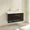 Villeroy and Boch Avento Crystal Black 1000mm Wall Hung 2-Drawer Double Vanity Unit Profile Large I