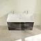 Villeroy and Boch Avento Crystal Black 1000mm Wall Hung 2-Drawer Double Vanity Unit  Standard Large 