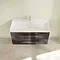 Villeroy and Boch Avento Crystal Black 1000mm Wall Hung 2-Drawer Vanity Unit  Newest Large Image