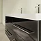 Villeroy and Boch Avento Crystal Black 1200mm Wall Hung 4-Drawer Double Vanity Unit  In Bathroom Lar