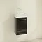 Villeroy and Boch Avento Crystal Black 360mm Wall Hung Vanity Unit with Right Bowl Basin Profile La