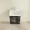 Villeroy and Boch Avento Crystal Black 450mm Wall Hung 1-Door Vanity Unit Standard Large Image