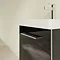 Villeroy and Boch Avento Crystal Black 450mm Wall Hung 1-Door Vanity Unit In Bathroom Large Image