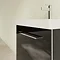 Villeroy and Boch Avento Crystal Black 550mm Wall Hung 1-Drawer Vanity Unit In Bathroom Large Image