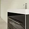 Villeroy and Boch Avento Crystal Black 600mm Wall Hung 2-Drawer Vanity Unit  In Bathroom Large Image