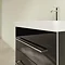 Villeroy and Boch Avento Crystal Black 650mm Wall Hung 2-Drawer Vanity Unit  In Bathroom Large Image