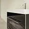 Villeroy and Boch Avento Crystal Black 650mm Wall Hung 2-Drawer Vanity Unit In Bathroom Large Image