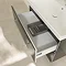 Villeroy and Boch Avento Crystal Black 800mm Wall Hung 2-Drawer Vanity Unit additional Large Image