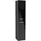 Villeroy and Boch Avento Crystal Black Wall Hung Tall Cabinet Large Image