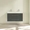 Villeroy and Boch Avento Crystal Grey 1000mm Wall Hung 2-Drawer Vanity Unit Feature Large Image
