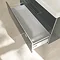 Villeroy and Boch Avento Crystal Grey 1000mm Wall Hung 2-Drawer Vanity Unit In Bathroom Large Image