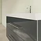 Villeroy and Boch Avento Crystal Grey 1000mm Wall Hung 2-Drawer Vanity Unit In Bathroom Large Image