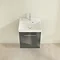 Villeroy and Boch Avento Crystal Grey 450mm Wall Hung 1-Door Vanity Unit Standard Large Image
