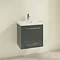 Villeroy and Boch Avento Crystal Grey 550mm Wall Hung 1-Drawer Vanity Unit  Profile Large Image