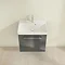 Villeroy and Boch Avento Crystal Grey 550mm Wall Hung 1-Drawer Vanity Unit  Standard Large Image