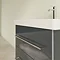 Villeroy and Boch Avento Crystal Grey 600mm Wall Hung 2-Drawer Vanity Unit In Bathroom Large Image