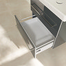 Villeroy and Boch Avento Crystal Grey 600mm Wall Hung 2-Drawer Vanity Unit  additional Large Image