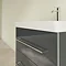 Villeroy and Boch Avento Crystal Grey 650mm Wall Hung 2-Drawer Vanity Unit In Bathroom Large Image
