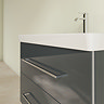 Villeroy and Boch Avento Crystal Grey 800mm Wall Hung 2-Drawer Vanity Unit  In Bathroom Large Image