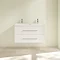 Villeroy and Boch Avento Crystal White 1000mm Wall Hung 2-Drawer Double Vanity Unit  Feature Large I