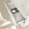 Villeroy and Boch Avento Crystal White 1000mm Wall Hung 2-Drawer Double Vanity Unit  Newest Large Im