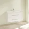 Villeroy and Boch Avento Crystal White 1000mm Wall Hung 2-Drawer Vanity Unit  Profile Large Image