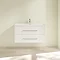 Villeroy and Boch Avento Crystal White 1000mm Wall Hung 2-Drawer Vanity Unit  Feature Large Image