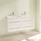 Villeroy and Boch Avento Crystal White 1200mm Wall Hung 4-Drawer Double Vanity Unit  Profile Large I