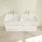 Villeroy and Boch Avento Crystal White 1200mm Wall Hung 4-Drawer Double Vanity Unit  Standard Large 