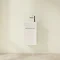 Villeroy and Boch Avento Crystal White 360mm Wall Hung Vanity Unit with Left Bowl Basin Feature Lar