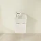 Villeroy and Boch Avento Crystal White 360mm Wall Hung Vanity Unit with Right Bowl Basin Standard L