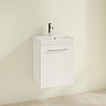 Villeroy and Boch Avento Crystal White 450mm Wall Hung 1-Door Vanity Unit  Profile Large Image