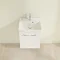 Villeroy and Boch Avento Crystal White 450mm Wall Hung 1-Door Vanity Unit Standard Large Image