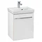 Villeroy and Boch Avento Crystal White 450mm Wall Hung 1-Door Vanity Unit Large Image