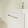 Villeroy and Boch Avento Crystal White 550mm Wall Hung 1-Drawer Vanity Unit In Bathroom Large Image