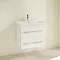 Villeroy and Boch Avento Crystal White 600mm Wall Hung 2-Drawer Vanity Unit  Profile Large Image