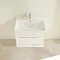 Villeroy and Boch Avento Crystal White 650mm Wall Hung 2-Drawer Vanity Unit Standard Large Image