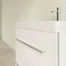 Villeroy and Boch Avento Crystal White 650mm Wall Hung 2-Drawer Vanity Unit In Bathroom Large Image