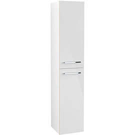 Villeroy and Boch Avento Crystal White Wall Hung Tall Cabinet Medium Image