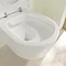 Villeroy and Boch Avento DirectFlush Rimless Wall Hung Toilet + Soft Close Seat - 5656HR01  Profile 