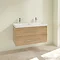 Villeroy and Boch Avento Nordic Oak 1000mm Wall Hung 2-Drawer Double Vanity Unit  Profile Large Imag