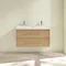 Villeroy and Boch Avento Nordic Oak 1000mm Wall Hung 2-Drawer Double Vanity Unit Feature Large Imag
